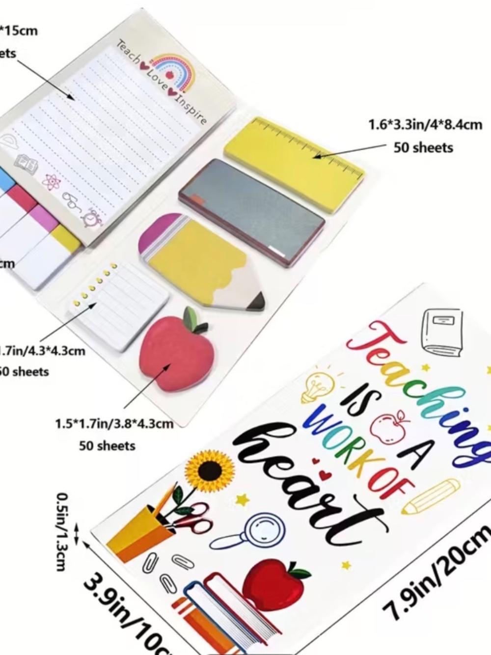 Teacher Appreciation Sticky Note Set with Pen